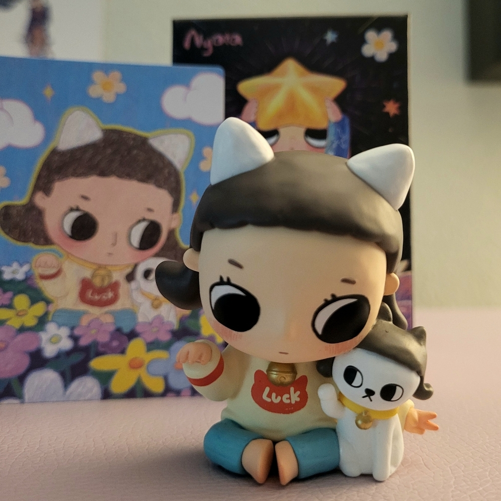 Pop MART Nyota Growing Up By Your Way "Friends", Lucky Cat Ears Blind Box Figure